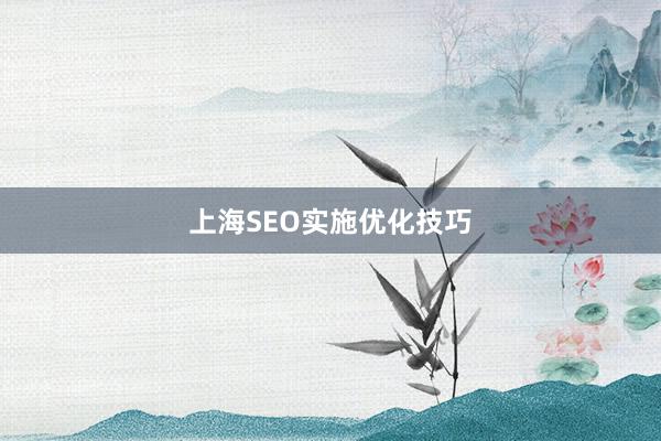 上海SEO实施优化技巧